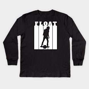 Float Onewheel Rider Kids Long Sleeve T-Shirt